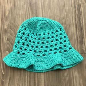 Handmade Women’s Turquoise Crochet Hat